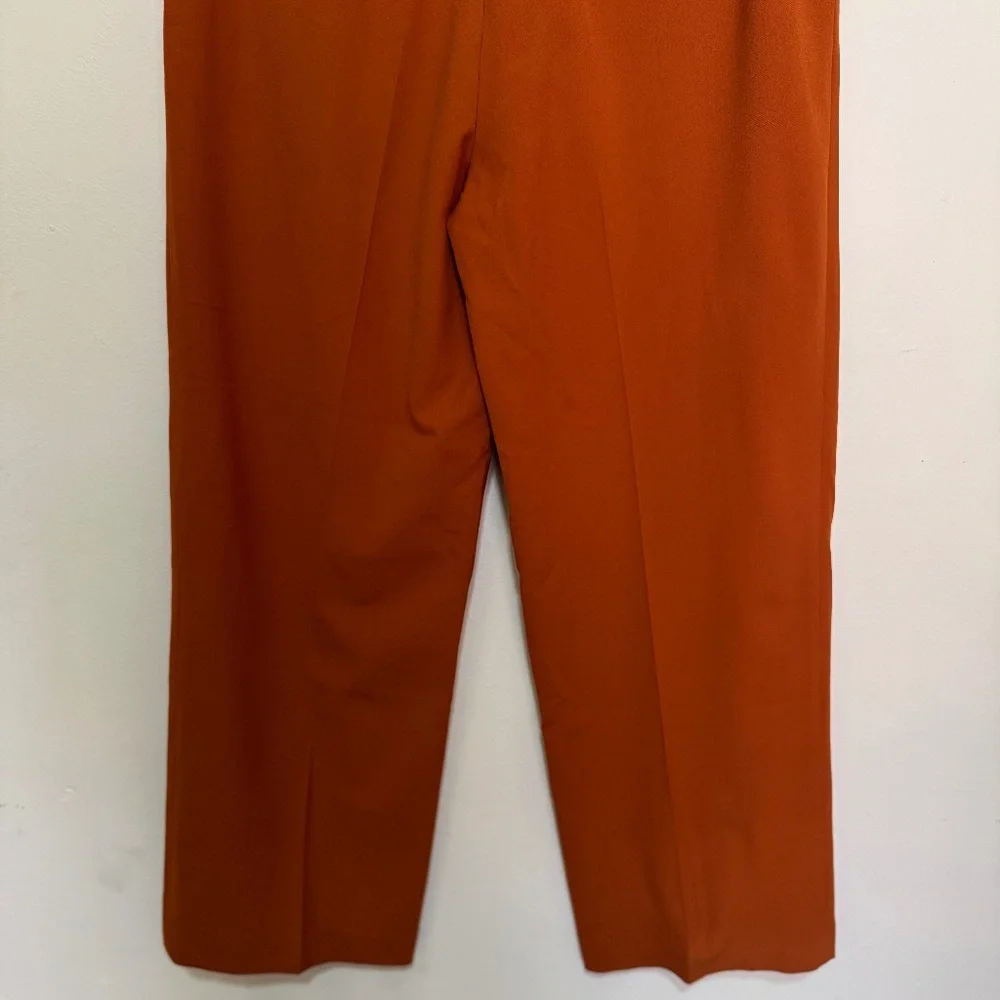 Zara The Straight Tapered Trousers in Geranium Color Size XL Style  2659/460/616 - Picture 13 of 15